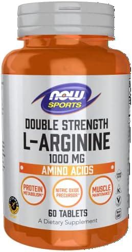 Amazon NOW Foods Sports Nutrition L Arginina Doble Fuerza 1000 Mg