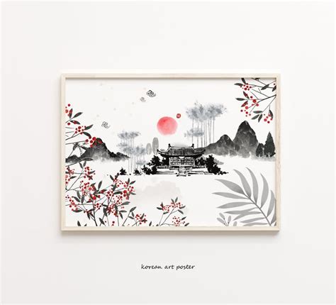 Korean Wall Art Korean Art Print Korean Art Poster Korean - Etsy in ...