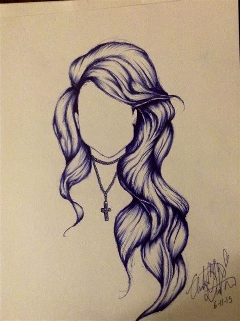 Pen drawing hair. Art drawing hair. Sketch hair. Hair sketch. Hair art ...