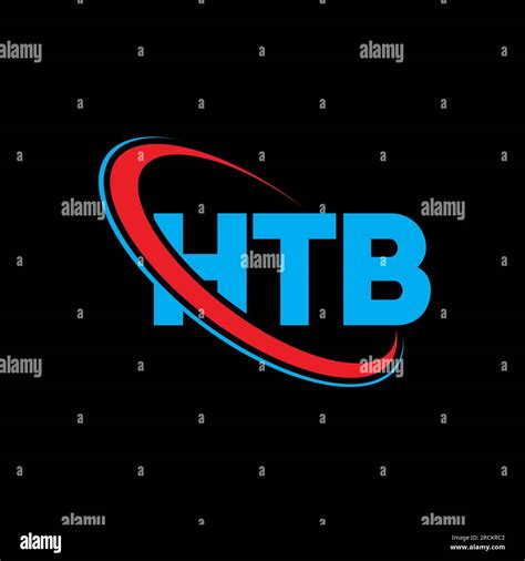 HTB logo. HTB letter. HTB letter logo design. Initials HTB logo linked with circle and uppercase ...