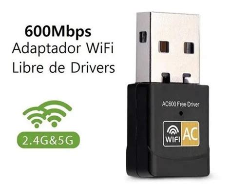 Adaptador Wifi Usb Ac Doble Banda Dual 2 4 Y 5 Ghz Rapido Cuotas