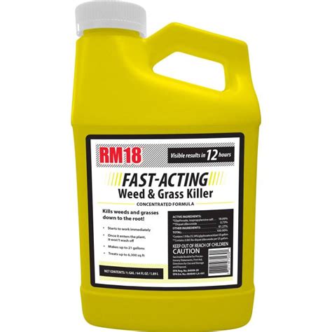 Rm18 05 Gal Fast Acting Weed And Grass Killer Concentrate By Rm18 At Fleet Farm