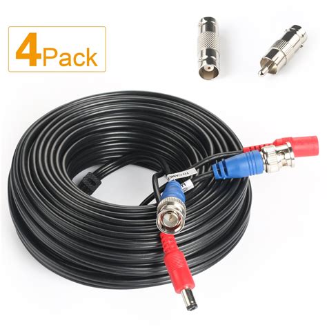 Shd Paquete De Cables De Alimentaci N Bnc Vedio De Pies