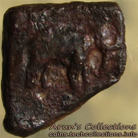 Coins of India: [SCR001] Sangam Age Cheras - Tiny square copper coin