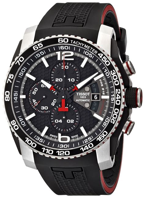 Tissot T0794272705700 Mens Watch With Chronograph Automatic Rubber