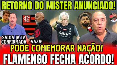 Plant O Urgente Retorno De Jorge Jesus Ao Flamengo Aerofla Ta