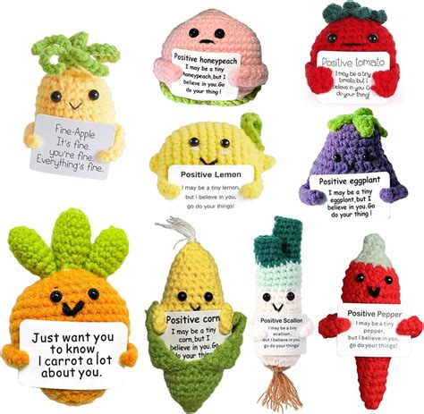 Amazon Fintis Pcs Handcrafted Positive Potatoes Inch Knitted