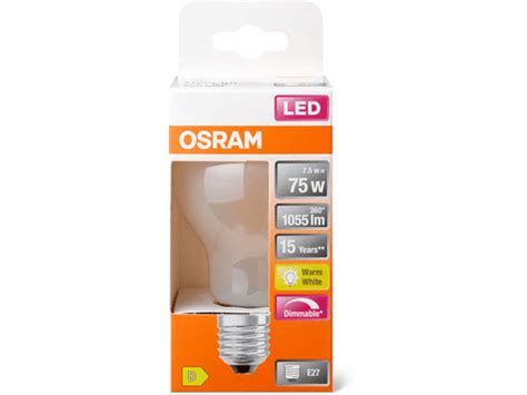 Osram Led Glühlampen SST CL A75 MATT E27 DIM 75W Migros Online