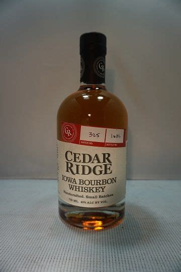 CEDAR RIDGE BOURBON IOWA 750ML – Remedy Liquor