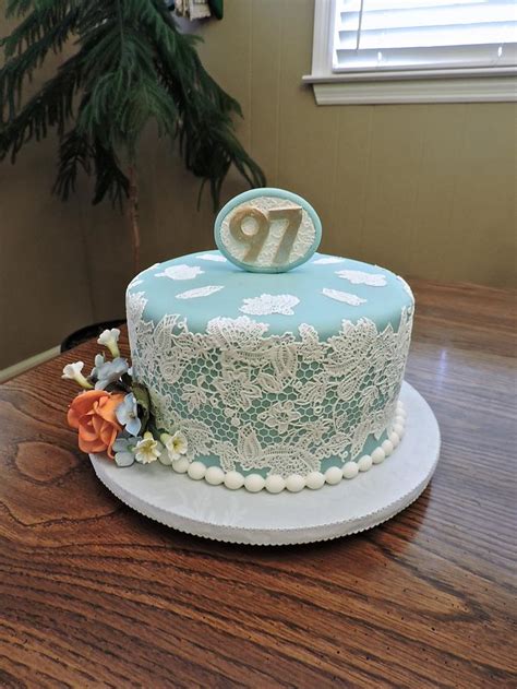 Grandma S Lace Decorated Cake By Theresa Cakesdecor