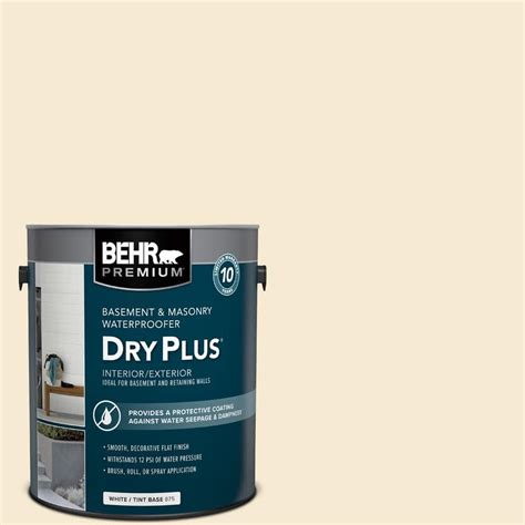 BEHR PREMIUM 1 Gal BW 12 Dried Husk Flat Interior Exterior Dry Plus