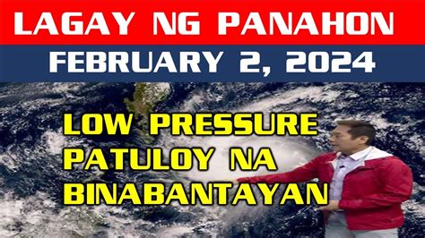 Low Pressure Area Nagbabantang Pumasok Sa Par Youtube