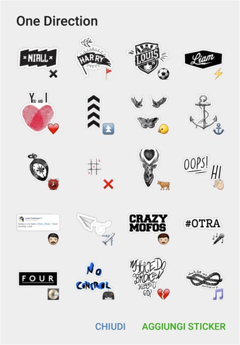 1D sticker pack ( One Direction) - Telegram Stickers Library