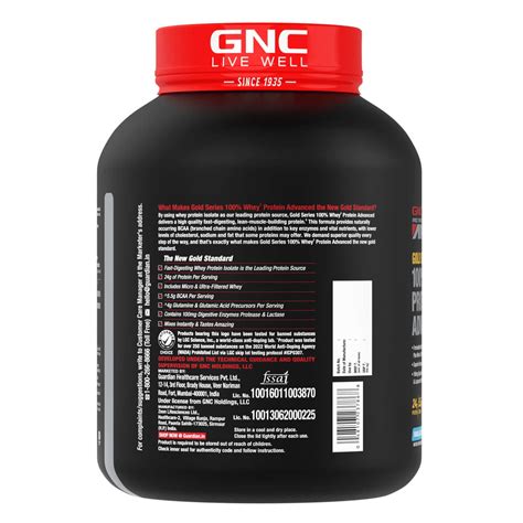 Buy Gnc Gold Series Whey Protein Advanced Vanilla Lbs