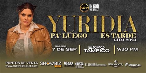 Boletos Yuridia De Septiembre Tampico Yuridia Tampico