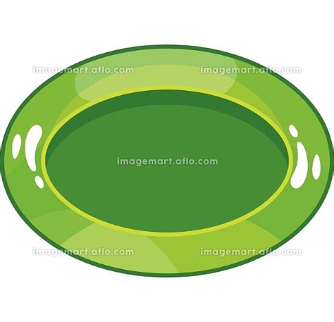 Oval green button icon cartoon styleのイラスト素材 188454194 イメージマート