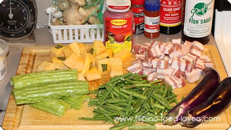 Pinakbet Ingredients