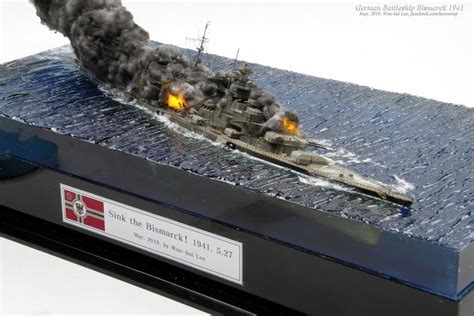 Sink The Bismarck Modeling Techniques Military Diorama Model Ships Model Building