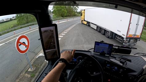 POV Driving Mercedes Actros In France Route National YouTube