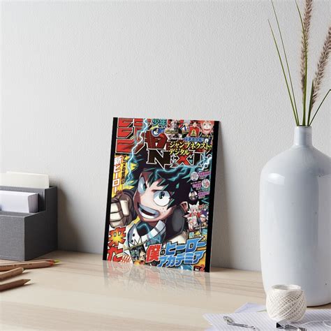 Bnha Magazine 8 Poster Art Board Print By Aloisbach Redbubble