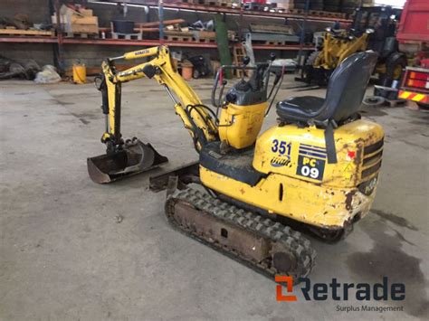 Komatsu PC09 01 Minigraver Mini excavator til salgs På Retrade kan