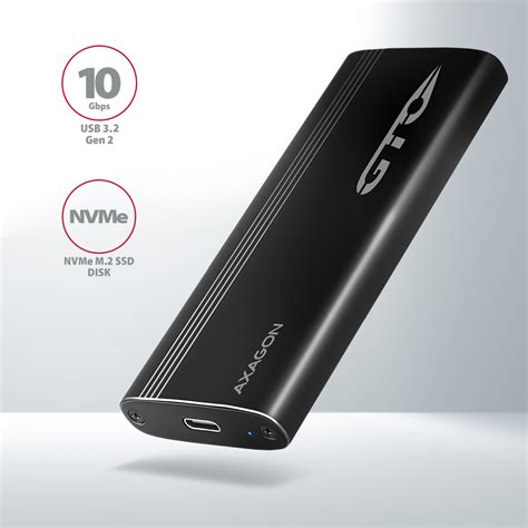 Eem Gto Superspeed Usb C Nvme M Thin Oval Box Axagon