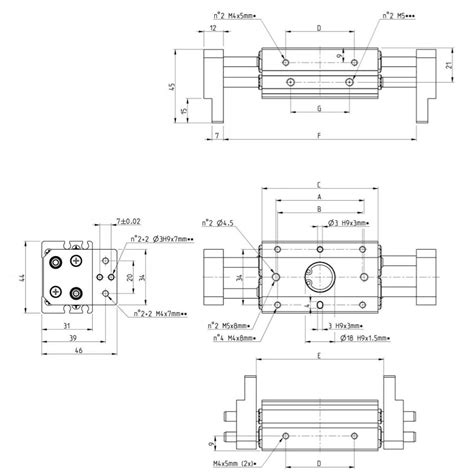 CGLN 10 020 PINZA NEUMATICA PARALELA APERTURA