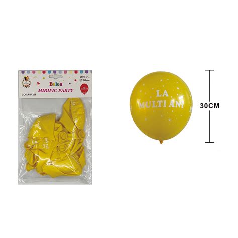 Set 20 Baloane Pentru Petrecere Din Latex La Multi Ani RJ1226