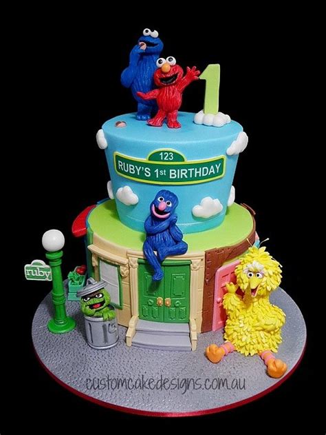 Sesame Street Cake - Decorated Cake by Custom Cake - CakesDecor