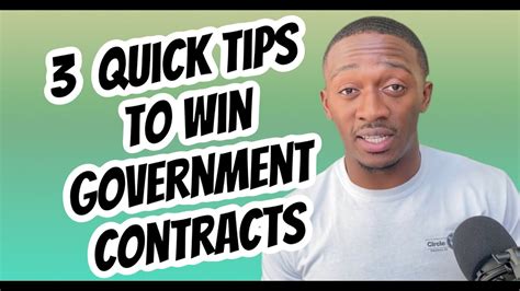 3 Quick Tips For Winning Government Contracts Youtube