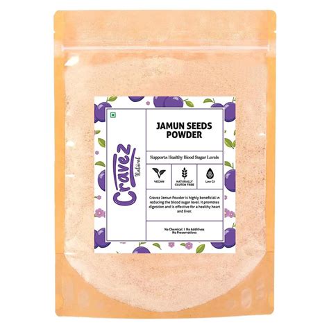 Cravez Natural Jamun Seeds Powder For Healthy Blood Sugar Levels