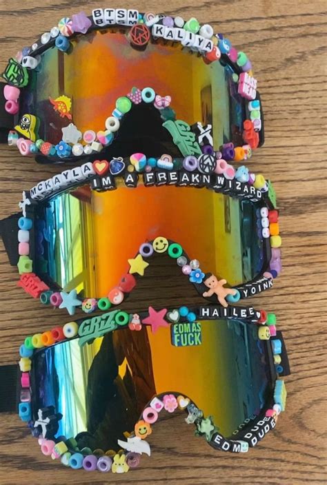 CUSTOM Kandi Rave Goggles Etsy In 2024 Rave Accessories Kandi