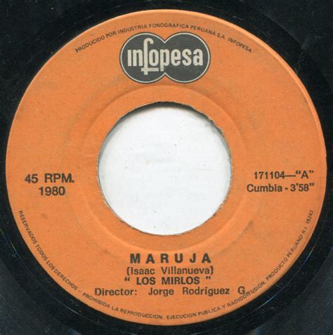 Los Mirlos Maruja Eres Mentirosa 1980 Vinyl Discogs