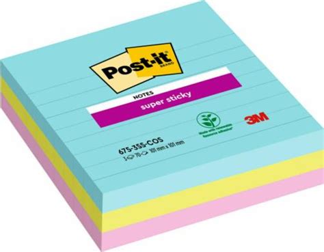 Les Notes Super Sticky Post It® Grand Format Collection Cosmic