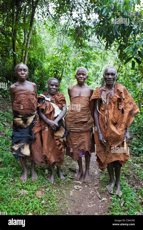 Elders Of The Traditional Batwa Pygmies From The Bwindi Impenetrable