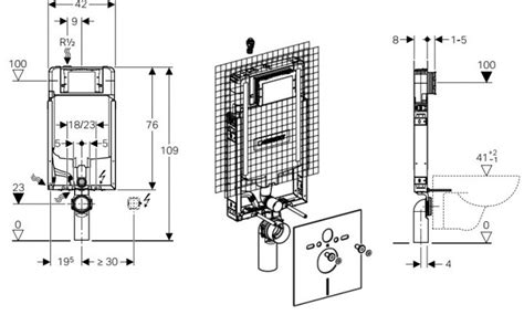Cassetta Di Scarico Incasso Wc Sospeso Geberit Combifix Sigma