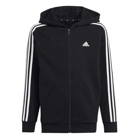 Adidas Essentials 3 Stripes Fleece Full Zip Jr Hoodie