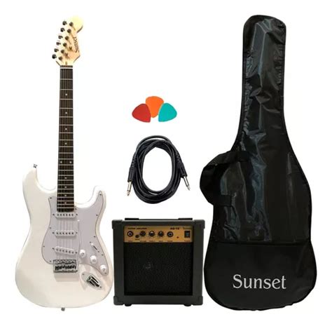 Combo Guitarra El Ctrica Stratocaster Amplificador Watts