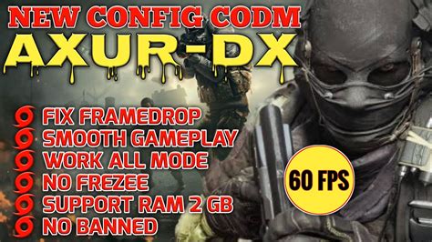 Config Codm Terbaru Axur Dx Fps No Lag Fix Frame Fix Lag Call Of