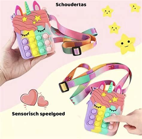 Fidget Toys Pop It Fidget Unicorn Speelgoed Pop It Tas X X