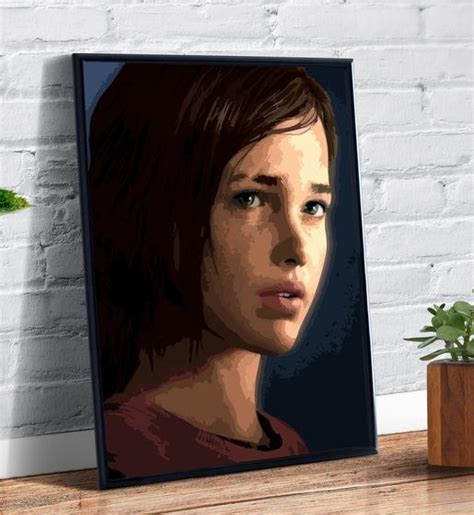 Quadro Decorativo Ellie The Last Of Us Jogo Tribos Quadro