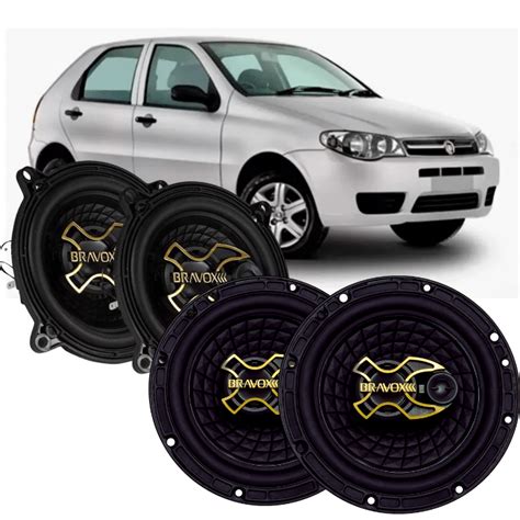 Kit Alto Falante Bravox 6 5 Polegadas Palio G3 200W Rms Equipados