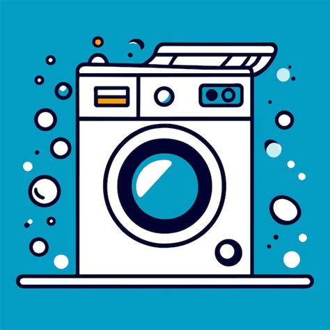 Premium Vector Washing Machine Vector Illustration