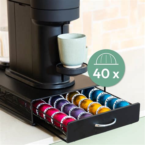 Gadgy Capsulehouder Voor 40 Vertuo Cups Koffiecups Houder Met Lade