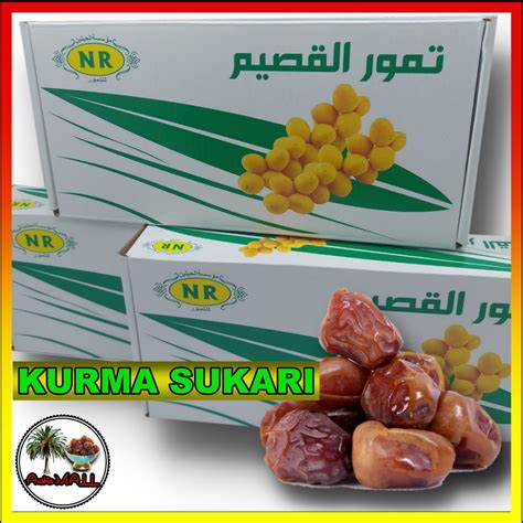 Jual Kurma Sukari Al Madinah 500gr Kemasan Dus Shopee Indonesia