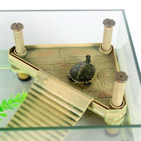 Turtle Float Bask Platform Climb Aquarium Decorations Turtle Island