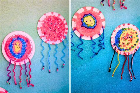 Paper Plate Jellyfish Craft - Mom Life Made Easy