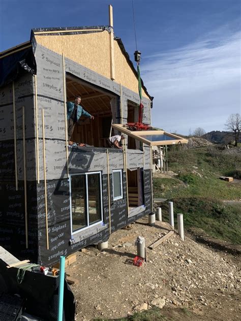 Réalisation d une Ossature bois et charpente tradi Chantier