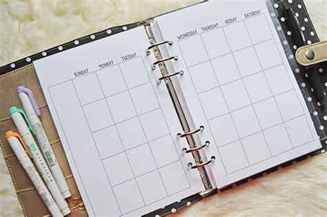 Free Printable A5 Planner Pages Free Printable Templates