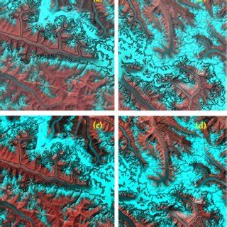 Landsat Oli Image With False Color Composite A B Before Atmospheric